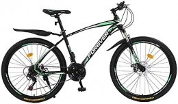 GQQ Bike GQQ Variable Speed Bicycle, 24 Inches Adult Mountain Bike, Dual Disc Brakes Variable Speed City Road Bike, Trail Highcarbon Steel Snow Bikes, B, 27 Speed, B