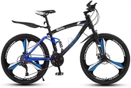 GQQ Mountain Bike GQQ Variable Speed Bicycle, Adult Mens 24 inch Mountain Bike, Students, Highcarbon Steel City Bike, Dual Disc Brake Beach Snow Bikes, Magnesium Alloy Integrated, B, 27 Speed, B