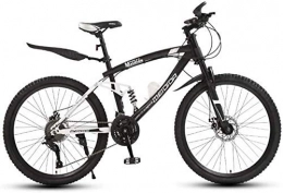 GQQ Mountain Bike GQQ Variable Speed Bicycle, Adult Mens Mountain, Terrain Offroad Bike, Dual Disc Brakes Beach Snow Bikes, Highcarbon Steel Frame, C, 24 Speed, C