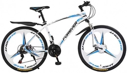 GQQ Mountain Bike GQQ Variable Speed Bicycle, Adult Mountain Bike, Double Disc Brake Bike City Road, Trail Highcarbon Steel Snow Bikes, 24 inch Men's / Women's Variable Speed, B, 24 Speed, D