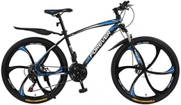 GQQ Bike GQQ Variable Speed Bicycle, Adults 26 inch Mountain Bike Dual Disc Brakes City Road Bike, Trail Highcarbon Steel Snow Bikes, Mens Variable Speed, D, 24 Speed, B