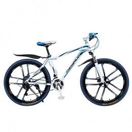 GXQZCL-1 Bike GXQZCL-1 26" Mountain Bikes, Lightweight Aluminium Alloy Frame Bicycles, Dual Disc Brake and Front Suspension MTB Bike (Color : Blue, Size : 21 Speed)