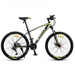GXQZCL-1 Bike GXQZCL-1 26inch Mountain Bike, Aluminium Alloy Frame Bicycles, Double Disc Brake and Locking Front Suspension, 33 Speed MTB Bike (Color : Green)