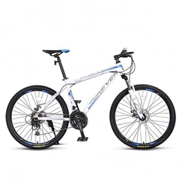 GXQZCL-1 Bike GXQZCL-1 Mountain Bike, Aluminium Alloy Bicycles, Double Disc Brake and Front Suspension, 27 Speed, 26" Wheel MTB Bike (Color : White)