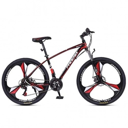 GXQZCL-1 Bike GXQZCL-1 Mountain Bike / Bicycles, Carbon Steel Frame, Dual Disc Brake and Front Suspension and, 26inch / 27inch Spoke Wheels, 24 Speed MTB Bike (Color : Black+Red, Size : 27.5inch)