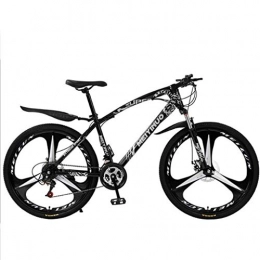 GXQZCL-1 Bike GXQZCL-1 Mountain Bikes, 26" Mountain Bicycles, 21 / 24 / 27 speeds, Carbon Steel Frame with Dual Disc Brake and Front Suspension MTB Bike (Color : Black, Size : 21 Speed)