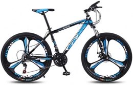 HCMNME Mountain Bike HCMNME Mountain Bikes, 24 inch bicycle mountain bike adult variable speed light bicycle tri-cutter Alloy frame with Disc Brakes (Color : Black blue, Size : 21 speed)