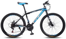 HCMNME Mountain Bike HCMNME Mountain Bikes, 26 inch bicycle mountain bike adult variable speed light bicycle spoke wheel Alloy frame with Disc Brakes (Color : Black blue, Size : 27 speed)