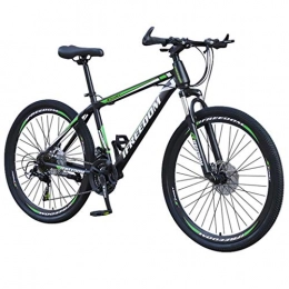 HEATL Mountain Bike HEATLE 24 / 26 Inch Lightweight Mini Folding Bike Outroad Mountain Bike Small Portable Bicycle Adult Student Mountain Bike with 21 Speed Dual Disc Brakes (26 Inch, 1 Green)