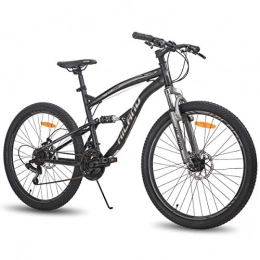 HH HILAND Mountain Bike Hiland 26 Inch Mountain Bike for Men 21-Speed MTB Bicycle 18 Inch Dual-Suspension Urban Commuter City Bicycle Black