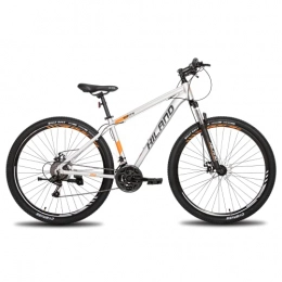 Hiland Mountain Bike Hiland 29 Inch Mountain Bike with 19 Inch Aluminum Frame, Mens Mountain Bike with Disc Brake, 21 Speed Mountain Bike with Suspension Fork, SHIMANO Rear Derailleur, Grey