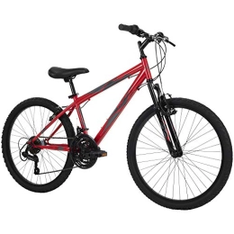 Huffy Mountain Bike Huffy Men's 74808W Hardtail Mountain Bike, Summit Ridge 24-26 inch 21-Speed, Lightweight, Gloss Red, 15" / One Size