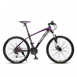 HUWAI Bike HUWAI Carbon Steel Mountain Bike Full Suspension Bicycle Mens Mountain Bike, Front Suspension, 21-Speed, 26-Inch Wheels, Aluminum Frame, Purple