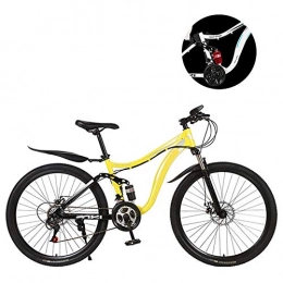 HZYYZH Bike HZYYZH Adult Mountain Bike Off-Road Bike Hard Frame 26 Inch City Bike Student Riding Bicycle Mechanical Disc Brake, Yellow, 21 speed