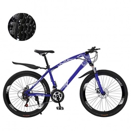 HZYYZH Bike HZYYZH Off-Road Bike, Adult Mountain Bike Hard Frame 26 Inch City Bike Double Disc Brake Off-Road Mountain Bike High Carbon Steel Frame, Blue, 21 speed