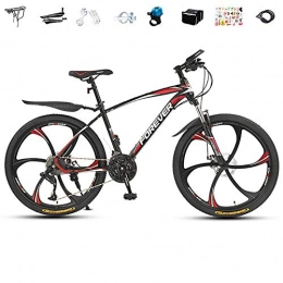 JACK'S CAT Bike JACK'S CAT 24 / 26in Mountain Bike L-TWOO 30 Speed Bicycle Double Disc Brake MTB Bikes, With Bicycle Spree, Red, B 26in