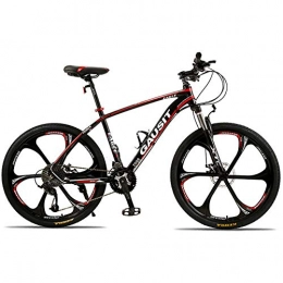 JACK'S CAT Bike JACK'S CAT 26-inch Men's Mountain Bike, 30-speed Hydraulic Disc Brake Urban Mountain Bike, Lockable Front Fork High Carbon Steel Frame, Suitable for 160-185 Riders