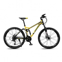 JAEJLQY Bike JAEJLQY Mountain bike 21 / 24 / 27 speeds Disc brakes Fat bike 26 inch 26x4.0 Fat Tire Snow Bicycle Oil spring fork, YellowB, 21