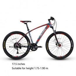 JAEJLQY Bike JAEJLQY Mountain Bike 27 speed 26 / 27.5 inch Folding bike road bike Double disc brakes folding mountain bikes student bicycle, Red