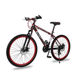 JAEJLQY Bike JAEJLQY Mountain Bike Bicycle - 26'' BMX Bike Freestyle Steel Bicycle Bike Double Caliper Brake Show Bike Stunt Acrobatic Bike (21 speed), Red