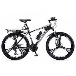 JAMCHE  JAMCHE 27.5 in Mountain Bike Bicycle for Boys Girls Women and Men 24 Speed Gears with Dual Disc Brake and Front Suspension / Black / 24 Speed