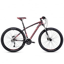 JINHH Bike JINHH 27-Speed Mountain Bikes, Men's Aluminum 27.5 Inch Hardtail Mountain Bike, All Terrain Bicycle with Dual Disc Brake, Adjustable Seat, Black