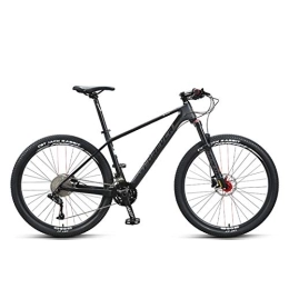 JKCKHA Bike JKCKHA Carbon Fiber Mountain Bike, Carbon Fiber Integrated Frame, MTB 27.5" Complete Hard Tail Mountain Bicycle 33 Speeds with A5011 Group Set, Black