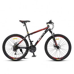JLFSDB Bike JLFSDB Mountain Bike, 26 Inch Carbon Steel Frame Bicycles, Dual Disc Brake And Front Suspension, Spoke Wheel (Color : Red)