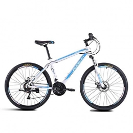 JLFSDB Bike JLFSDB Mountain Bike, 26 Inch Men / Women Hard-tail Bicycles, Carbon Steel Frame, Dual Disc Brake And Front Fork, 21 Speed (Color : Blue)