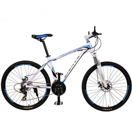 JLFSDB Bike JLFSDB Mountain Bike 26" Mountain Bicycles 21 / 27 / 30 Speeds Women / Men MTB Bike Lightweight Aluminum Alloy Frame Front Suspension Double Disc Brake (Color : Blue, Size : 30speed)