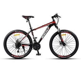 JLFSDB Bike JLFSDB Mountain Bike, 26Men / Women MTB Bicycles, Carbon Steel Frame, Dual Disc Brake Front Suspension, 24-speed (Color : Red)