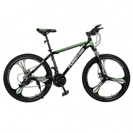 JLFSDB Bike JLFSDB Mountain Bike, Aluminium Alloy Frame, Men / Women 26 Inch Mag Wheel, Double Disc Brake And Front Suspension (Color : Green, Size : 27 Speed)