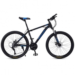 JLFSDB Bike JLFSDB Mountain Bike, MTB Bicycles 26'' Wheel Lightweight Carbon Steel Frame 24 / 27 / 30 Speeds Disc Brake Front Suspension (Color : Blue, Size : 24speed)