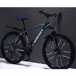 JUZSZB Bike JUZSZB Adult Mountain Bike Trail Bicycles, 26 Inch Aluminum Alloy Mountain Bike27 Speedsoff Road Shock Absorption Bike C Black Blue