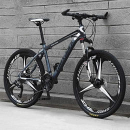 JUZSZB Bike JUZSZB Dirt Bike Mountain Exercise Bicycle Adult, 26 Inch Aluminum Alloy Mountain Bike With 30 Speeds And Off Road Shock Absorption Black Gray A