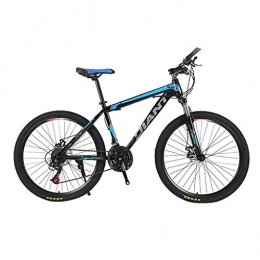 JXQ-N Bike JXQ-N 24 Inch Steel Bike Unfoldable Bicycle Mountain Bike 21 Speed Double Disc Brake Bike (Blue)