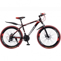 JYTFZD Bike JYTFZD WENHAO 26In 21-Speed Mountain Bike for Adult, Lightweight Aluminum Alloy Full Frame, Wheel Front Suspension Mens Bicycle, Disc Brake (Color : Black)