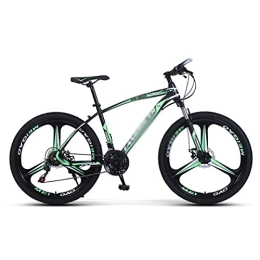 Kays Bike Kays 21 / 24 / 27 Speed Front Suspension Mountain Bicycle 26 In Daul Disc Brake Mens Bikes High-carbon Steel Frame For A Path, Trail & Mountains(Size:24 Speed, Color:Green)