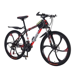 Kays Bike Kays 21 Speed Mountain Bicycle 26 Inch Daul Disc Brake Mens Bikes Carbon Steel Frame With Suspension Fork For Adults Mens Womens(Size:24 Speed, Color:Red)