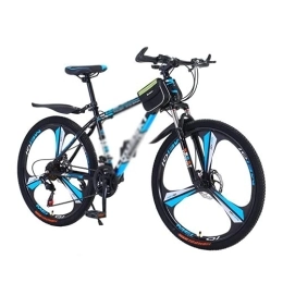 Kays Bike Kays 26 In Front Suspension Mountain Bike 21 / 24 / 27 Speed With Dual Disc Brake Suitable For Men And Women Cycling Enthusiasts(Size:21 Speed, Color:Blue)