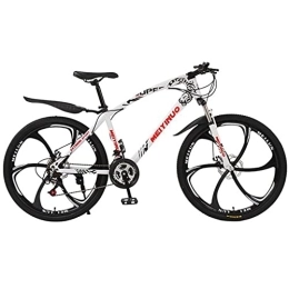 Kays Bike Kays 26 In Wheel Dual Full Suspension 21 / 24 / 27 Speed Mountain Bike Carbon Steel Frame With Disc Brakes For A Path, Trail & Mountains(Size:24 Speed, Color:White)