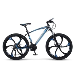 Kays Bike Kays 26 In Wheel Mens Mountain Bike 21 / 24 / 27-Speed Dual Disc Brake MTB With Carbon Steel Frame For A Path, Trail & Mountains(Size:27 Speed, Color:Blue)
