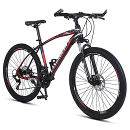 Kays Bike Kays 26 Inch Mountain Bike 21 / 24 / 27-speed Carbon Steel Frame With Dual Disc Brake And Lock-Out Suspension Fork(Size:21 Speed, Color:Red)