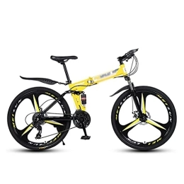 Kays Bike Kays 26 Inch Mountain Bike Carbon Steel Frame Bicycle For Boys Girls Men And Women 21 / 24 / 27 Speed Gear(Size:21 Speed, Color:Yellow)