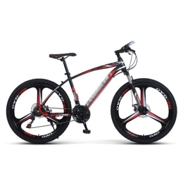 Kays Bike Kays 26 Inch Mountain Bike Carbon Steel MTB Bicycle With Disc-Brake Suspension Fork Cycling Urban Commuter City Bicycle Suitable For Men And Women Cycling Enthusiasts(Size:24 Speed, Color:Red)