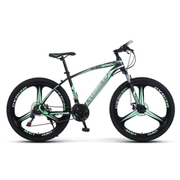 Kays Bike Kays Adult Mountain Bikes 26 Inch Mountain Bicycle Disc Brakes Suspension Front Fork 21 / 24 / 27 Speeds Options, Carbon Steel Frame Mountain Bike For Adults Mens Womens(Size:27 Speed, Color:Green)