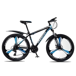 Kays Bike Kays Mountain Bike 24 Speed Dual Disc Brake 26 Wheels Suspension Fork Mountain Bicycle With High Carbon Steel Frame(Size:24 Speed, Color:Blue)