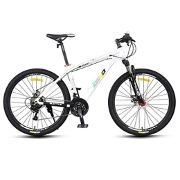 Kays Bike Kays Mountain Bike, 26 Inch Aluminium Alloy Frame Men / Women MTB Bicycles, Double Disc Brake Front Suspension, 21 Speed (Color : White)