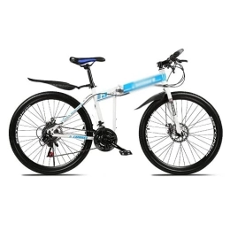 Kays Bike Kays Unisex Adult Dual Suspension 21 / 24 / 27 Speed Mountain Bike 26-Inch Wheels With Front And Rear Double Shock Absorbers For A Path, Trail & Mountains(Size:27 Speed, Color:Blue)