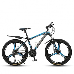 KELITINAus Bike KELITINAus Mountain Bike, Front Suspension, 21 / 24 / 27 / 30-Speed, 24 / 26-Inch Wheels, High-Carbon Steel with Dual Disc Brakes Front Suspension Fork for Men, White-26In-30Speed, Blue-24In-21Speed